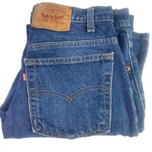 Vintage Levi's 517-0217 Blue denim boot Cut,Zip Fly Made in USA Measures 31”X31”